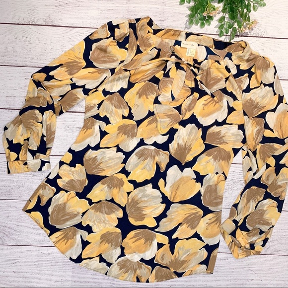 ANTHROPOLOGIE floral print top - Picture 2 of 11